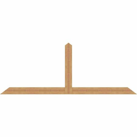Ekena Millwork Portland Timber Gable Bracket, Western Red Cedar, 108"W x 40"H x 1 1/2"D x 5 1/2"F, 9/12 Pitch GBW108X40X0206POR00SWR
